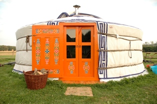 Yurt in the mist