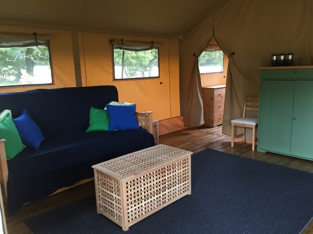 Safari tent family room