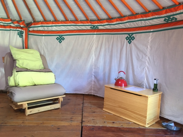 Yurt interior